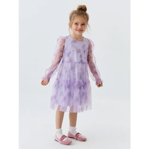 Платье Sela, размер 110, фиолетовый