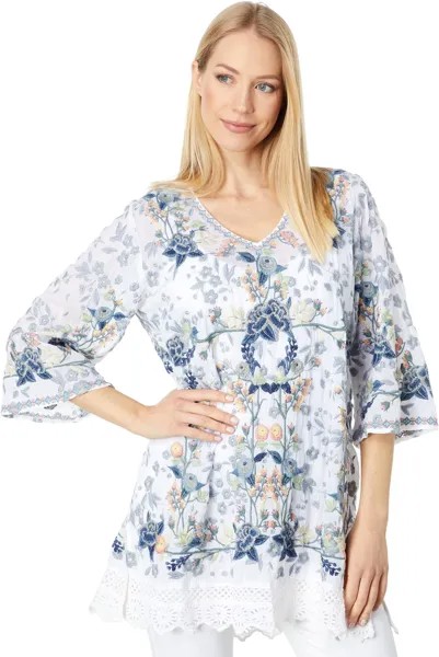 Пуловер Johnny Was Azalia Tunic, белый
