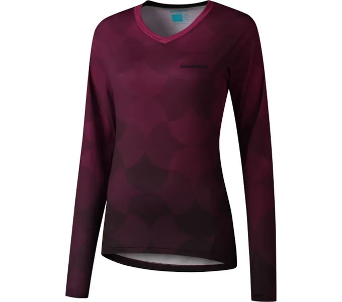 Лонгслив SHIMANO Long Sleeve Jersey Woman's SAIKO, красный