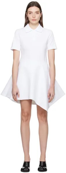 Белое асимметричное мини-платье Jw Anderson