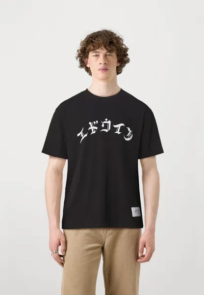Футболки с принтом HIGH LIFE LOW LEVELS UNISEX Edwin, черный