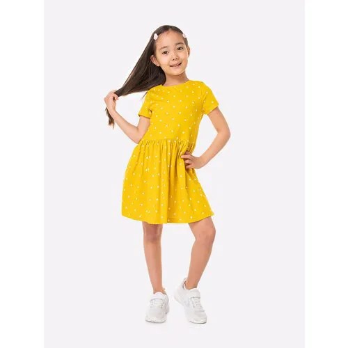 Платье HappyFox, размер 104, желтый