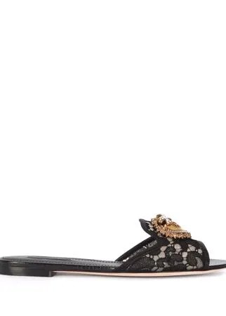 Dolce & Gabbana декорированные шлепанцы