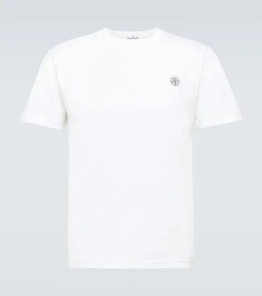 Футболка compass из хлопкового джерси Stone Island, белый