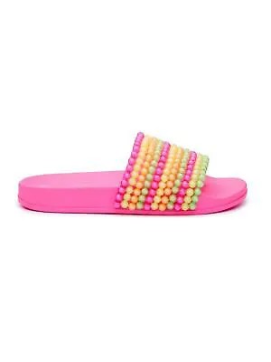 JESSICA SIMPSON Женские розовые шлепанцы для бассейна Saycie сандалии без шнуровки с носком, 5 м