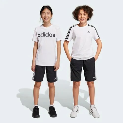 Шорты adidas, размер 11-12 лет, черный