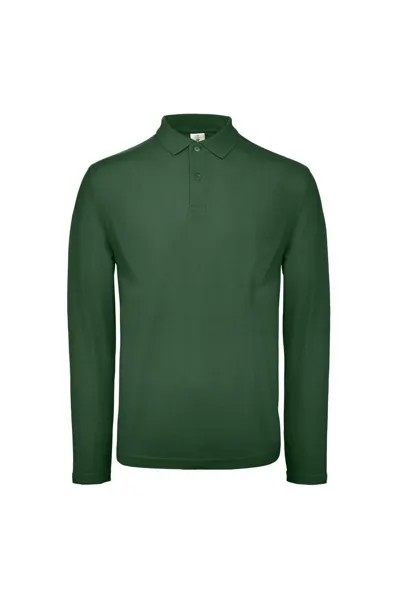 ID.001 Рубашка-поло с длинными рукавами, комплект из 2 шт. B&C, зеленый
