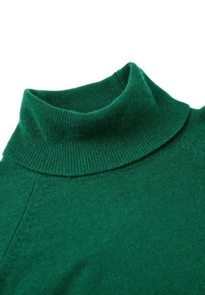Вязаный свитер TURTLENECK United Colors of Benetton, зеленый