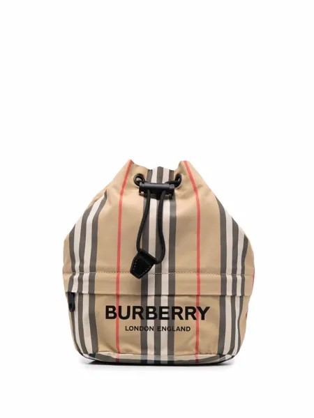 Burberry клатч ECONYL® с полосками Icon Stripe