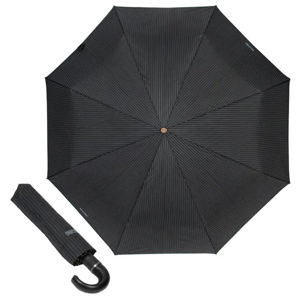 Зонт складной мужской автоматический MOSCHINO 8509-ToplessA черный