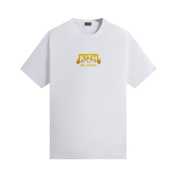 Футболка Kith For Columbia Landscape Classic Logo Tee, белый