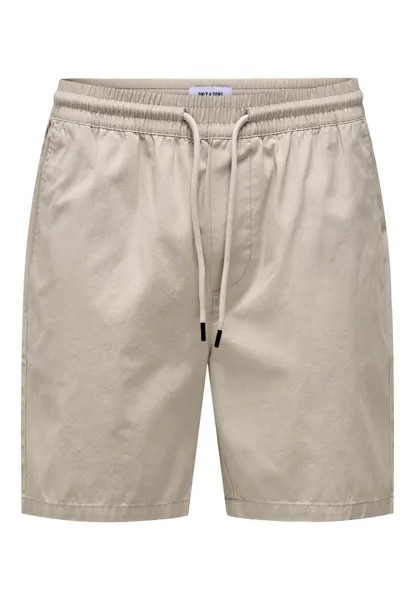 Спортивные брюки ONLY Shorts 'Tell Life 0119', бежевый
