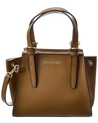 Женские кожаные сумки через плечо Zac Posen Alice Mini Shopper, коричневые