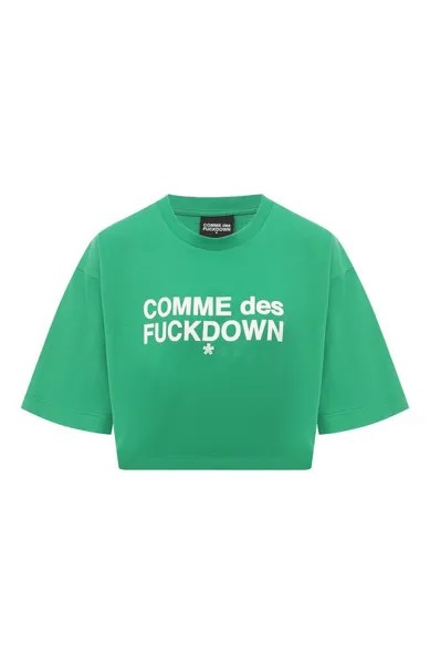 Хлопковая футболка Comme des Fuckdown