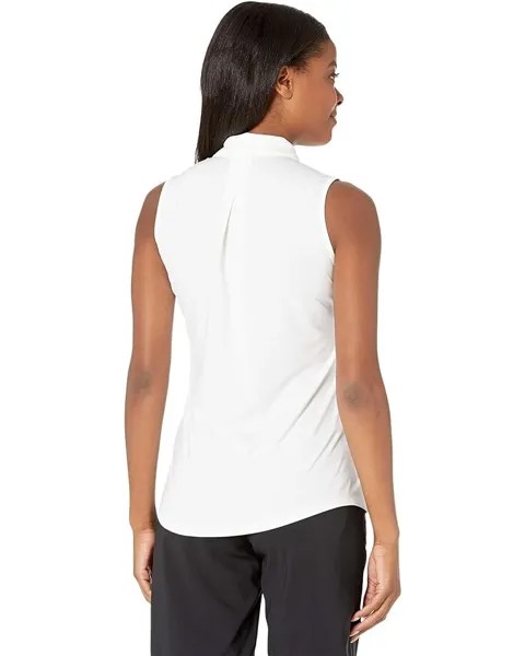 Поло Adidas Ultimate365 Primegreen Sleeveless Polo Shirt, белый