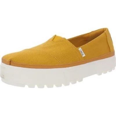 Toms Womens Alpargata Lug Yellow Slip-On Sneakers Shoes 9 Medium (B,M) BHFO 2901