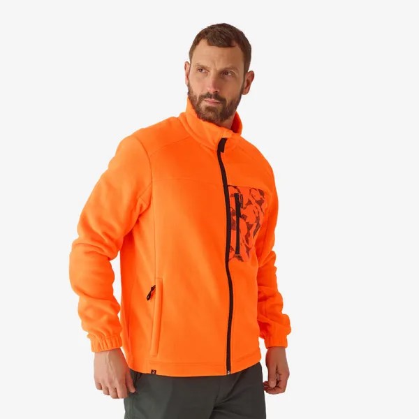 Флисовая куртка 500 охотничий оранжевый SOLOGNAC, цвет orange