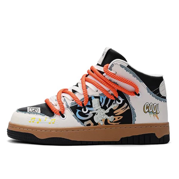 Кроссовки The Simpsons Skateboarding Shoes Unisex High-top, зеленый