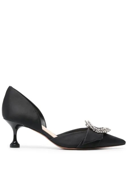 Alexandre Birman атласные туфли Madelina Flare 50, черный