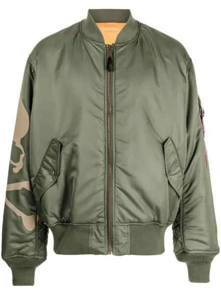 Бомбер Edition MA-1 из коллаборации с Alpha Industries Mastermind World, зеленый