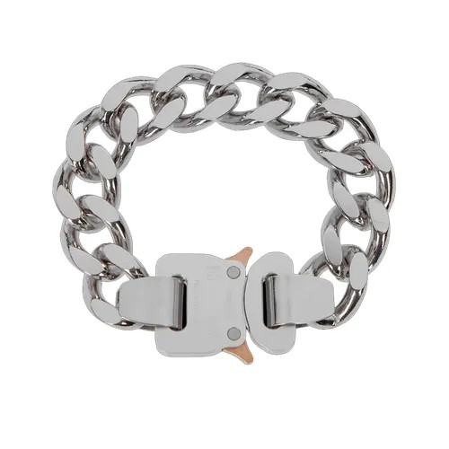Браслет 1017 ALYX 9SM Buckle Bracelet, диаметр 9 см, серебристый