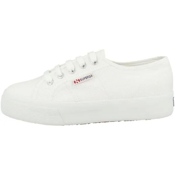 Низкие кеды 2730 Cotu женщины SUPERGA, цвет weiss