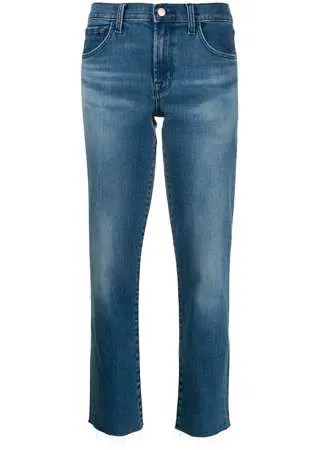 J Brand укороченные джинсы с завышенной талией
