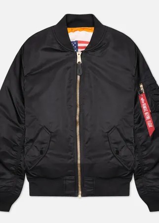 Мужская куртка бомбер Alpha Industries MA-1 Blood Chit, цвет чёрный, размер S