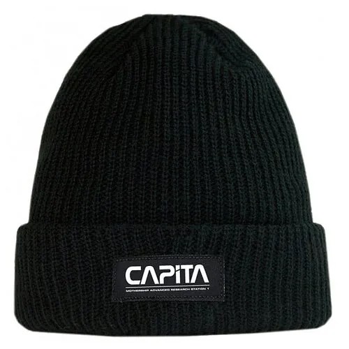 Шапка бини CAPiTA, демисезон/зима, вязаная, размер One Size, черный