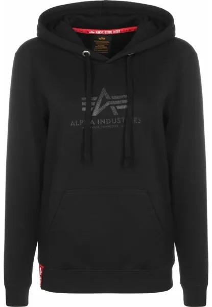 Толстовка с капюшоном Alpha Industries, черный