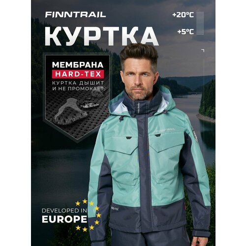 Куртка Finntrail, размер XXXL, бирюзовый