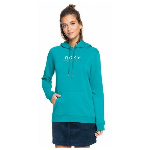 Худи Roxy, размер xs, , бирюзовый
