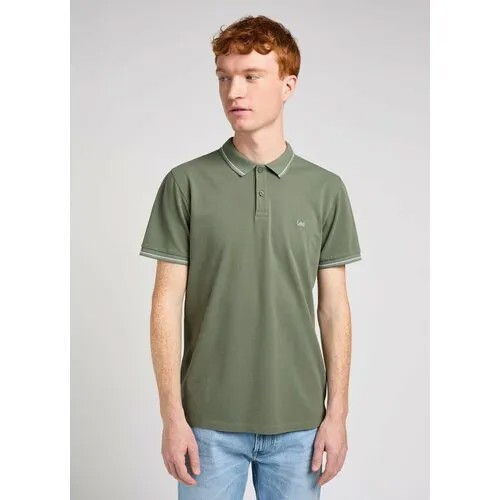 Поло Lee Men Pique Polo, размер L, зеленый