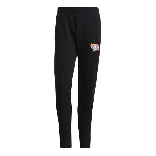 Спортивные штаны adidas M Ssfv5 Lw Tp Graffiti Printing Stripe Knit Sports Pants Black, черный
