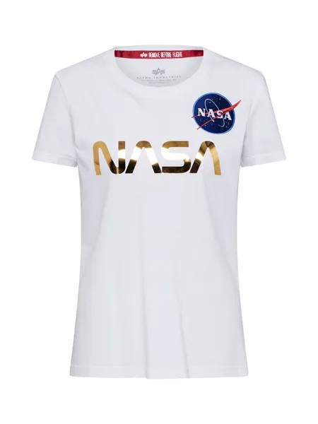 Футболка Alpha Industries NASA, белый