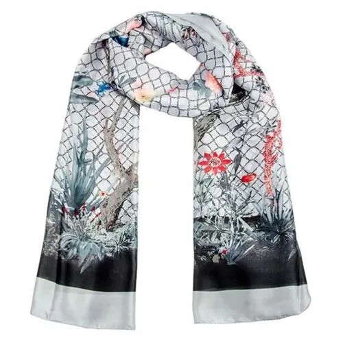 Палантин Vip collection SG2134/35/36 серый/черный