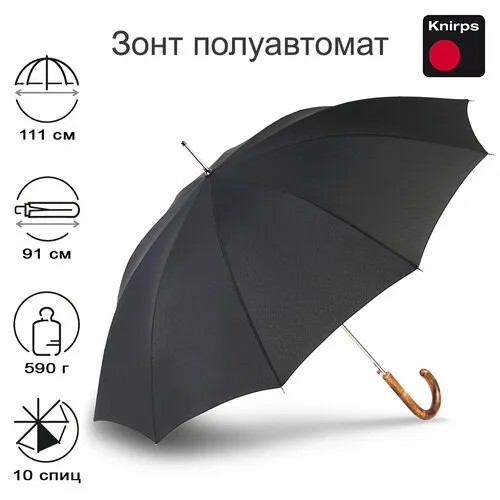 Зонт-трость Knirps, черный