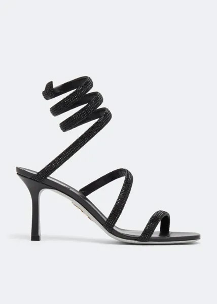 Сандалии RENÉ CAOVILLA Cleo crystal-embellished sandals, черный