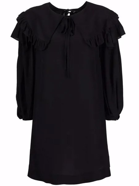 Simone Rocha ruffle-trimmed silk dress