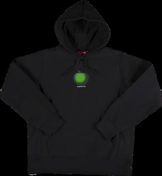Толстовка Supreme Apple Hooded Sweatshirt 'Black', черный