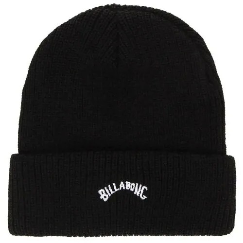 Шапка бини BILLABONG демисезонная, размер one size, черный