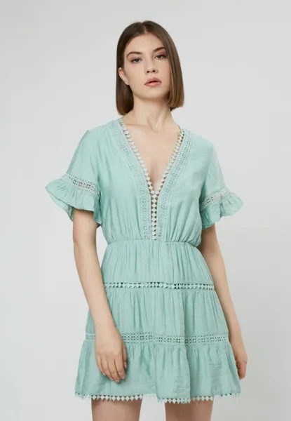 Повседневное платье FANCY TRIMS INFLUENCER, цвет aqua