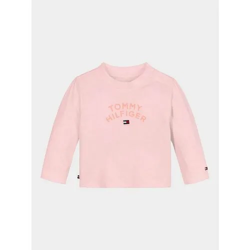 Лонгслив TOMMY HILFIGER, размер 68 [MET], розовый