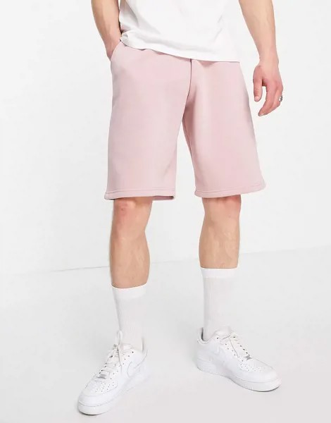 Светло-розовые oversized-шорты River Island-Розовый цвет