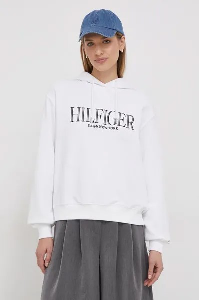 Хлопковая толстовка Tommy Hilfiger, белый