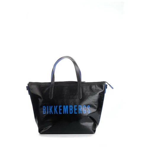 Сумка  шоппер BIKKEMBERGS повседневная, серый