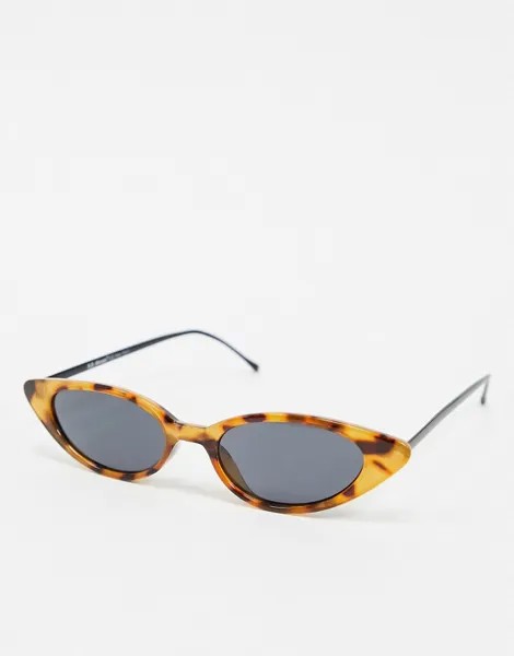 Коричневые черепаховые солнцезащитные очки 