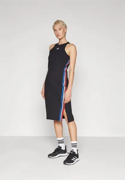 Платье из джерси FUTURE ICONS THREE STRIPES DRESS adidas Sportswear, цвет black
