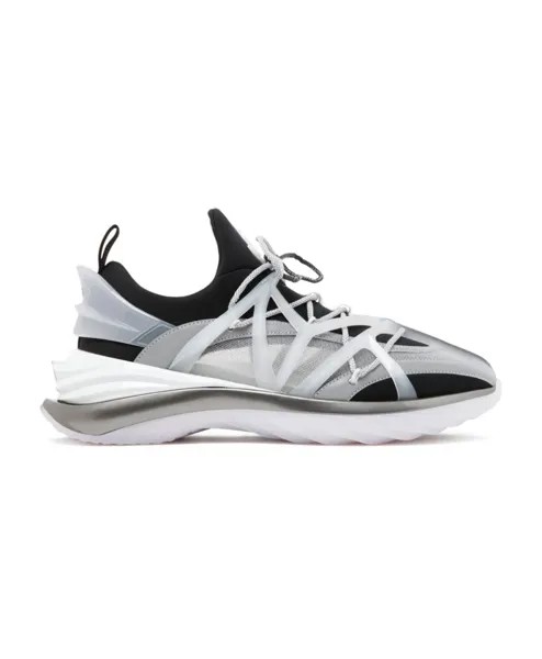 Низкие кеды из телячьей кожи Jimmy Choo, мультиколор