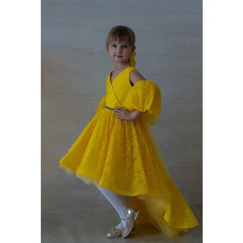 Платье Престиж, размер 34, желтый